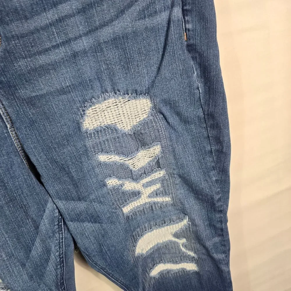 Torrid Distressed Blue Bombshell Skinny Jeans Size 22R